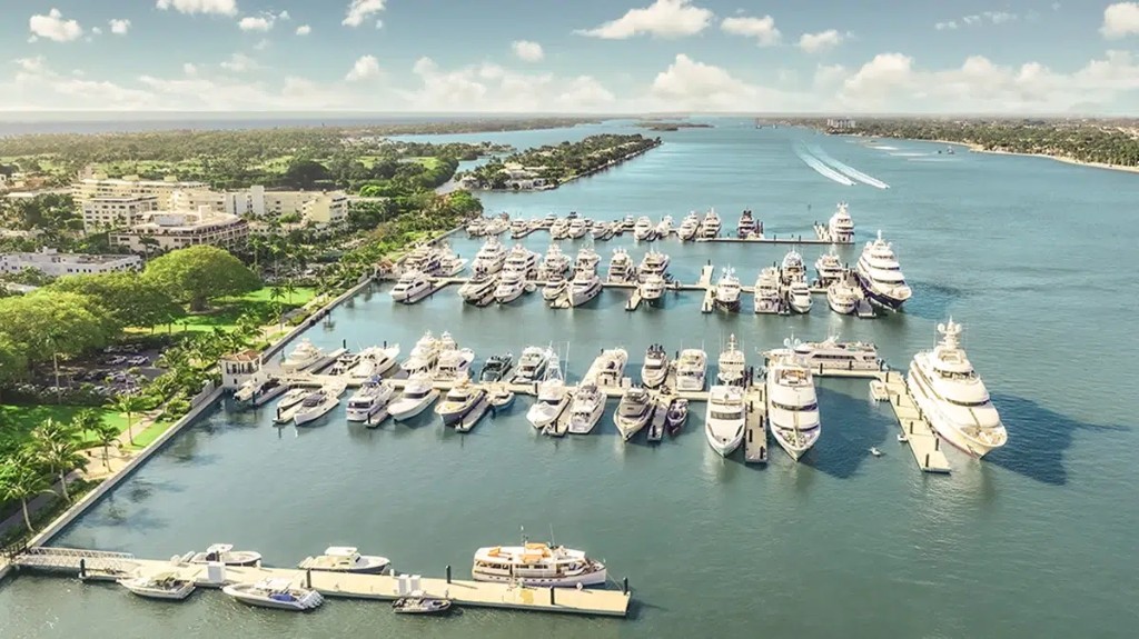 Aerial View of Palm Beach Marina
